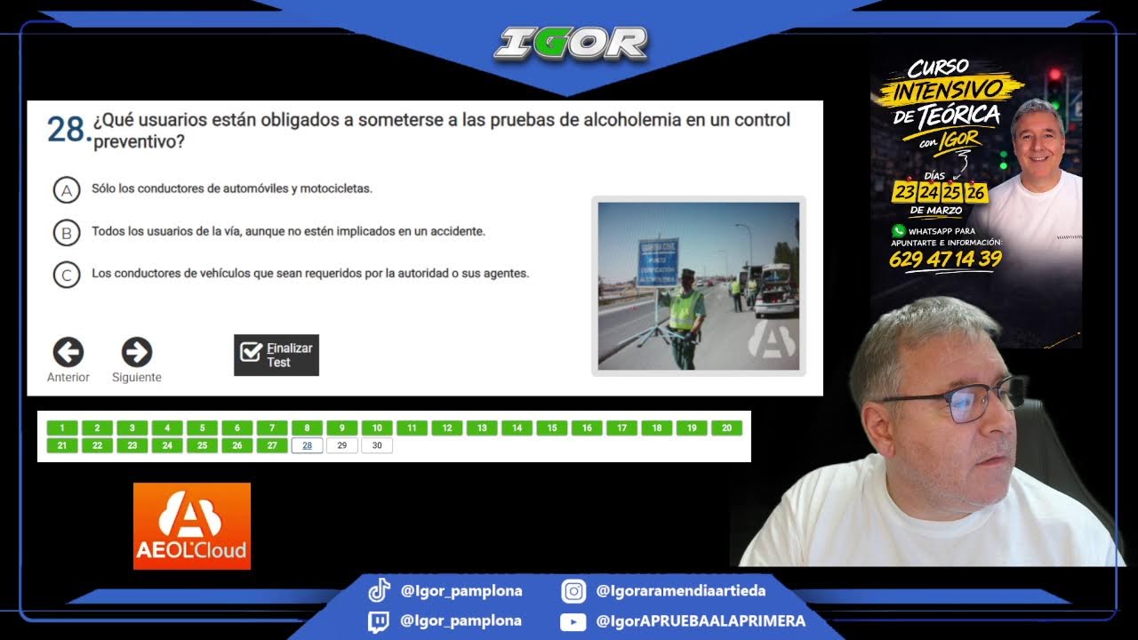 Hoy dos test de examen avanzado !!!