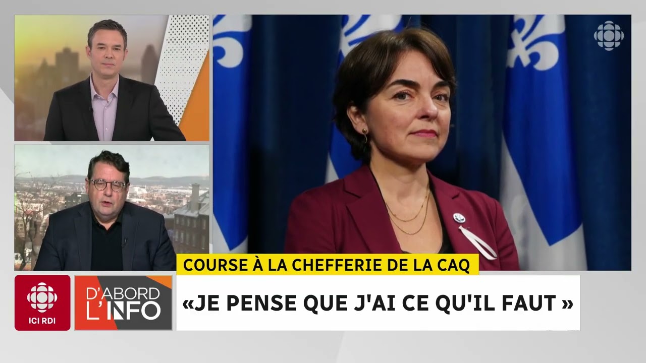 Chefferie de la CAQ :  B. Drainville croit avoir « ce qu'il faut » | D'abord l'info