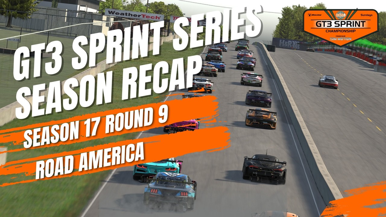 Обзор сезона GT3 - S17 R9 на трассе Road America