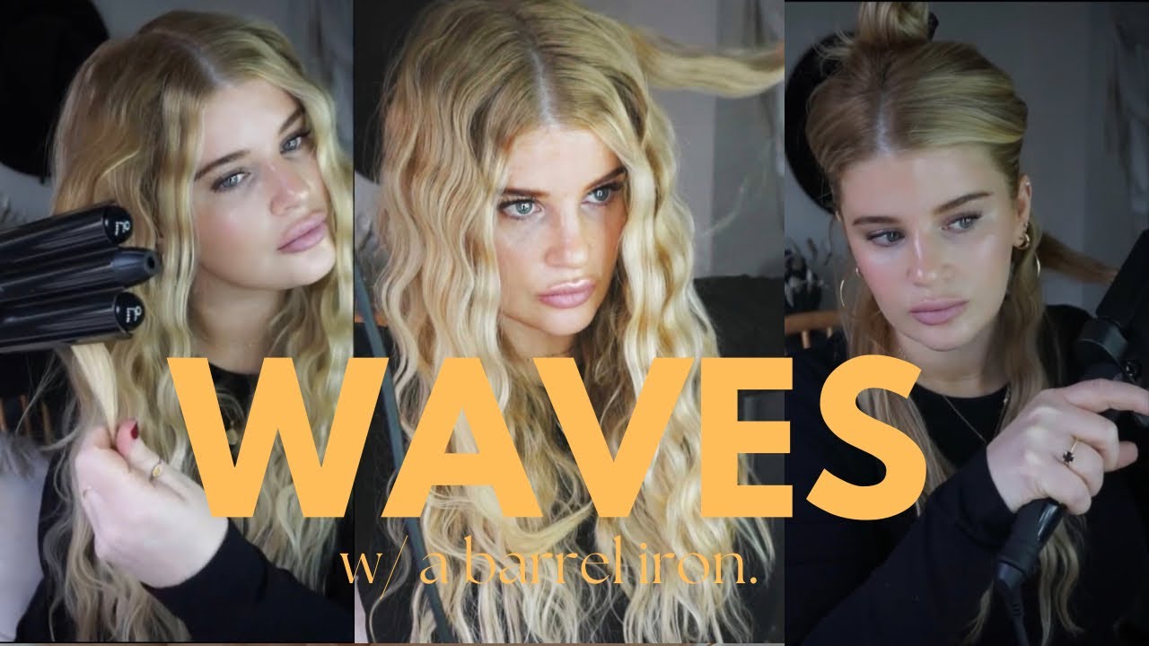 Waves with a barrel iron. (DETAILED VERSION) #hairtutorial #hairstyle #hair 
