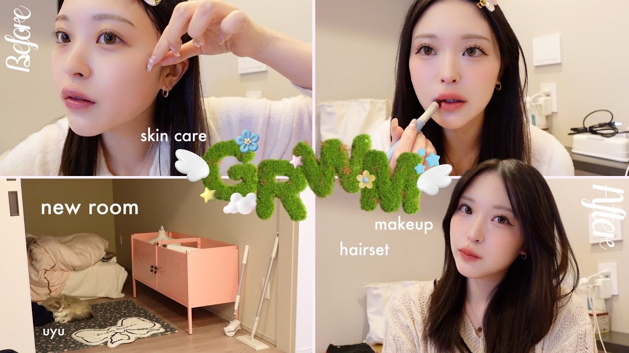 新居で初めてのGRWM🏠💛🍀一緒に準備しよ〜☁໒꒱·ﾟ
