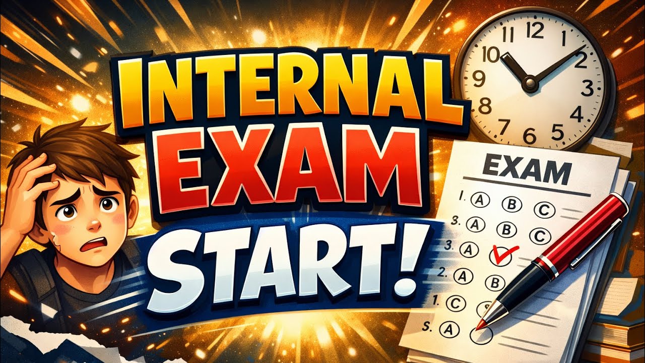 Exam start voooo….😥