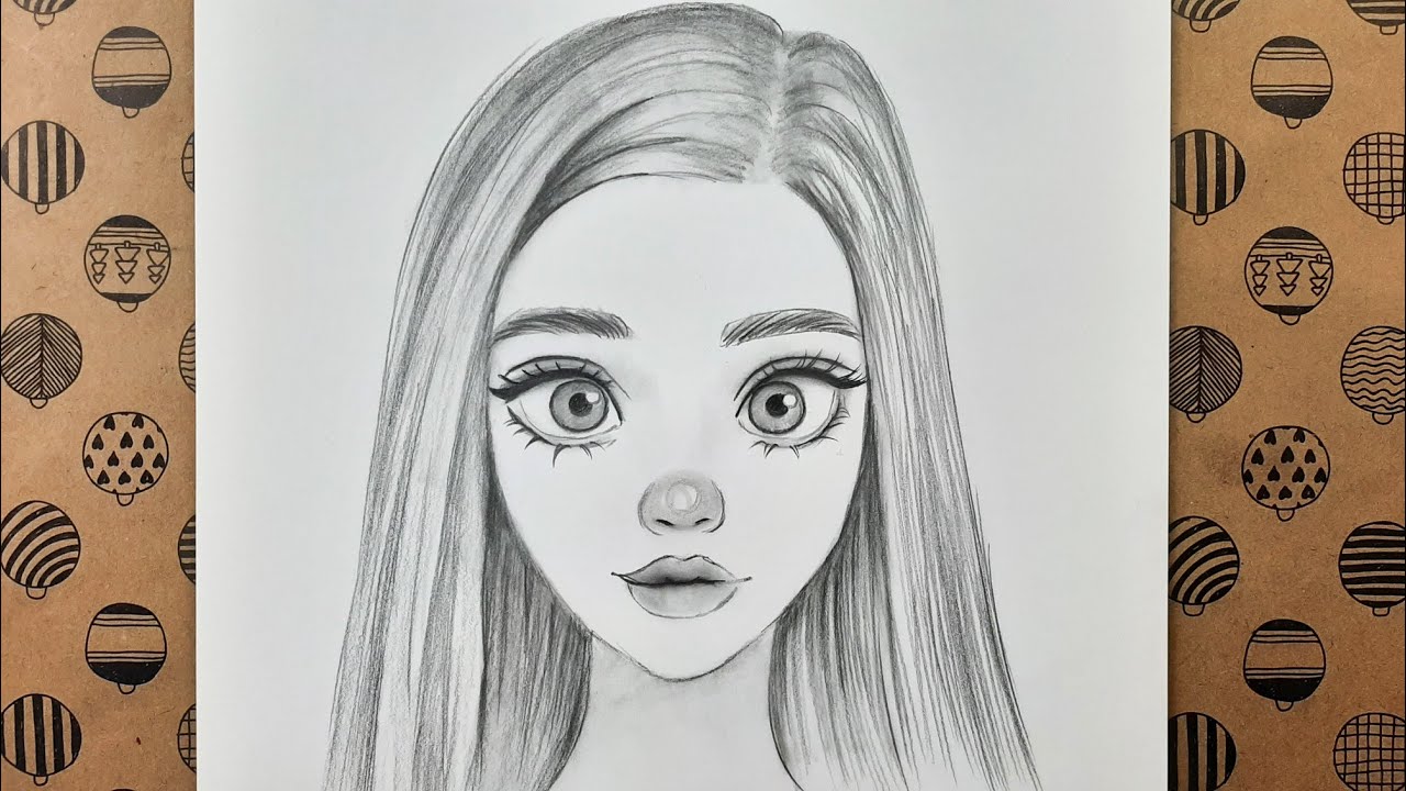 Şaşkın Yüz Çizimi - Surprised Face Drawing
