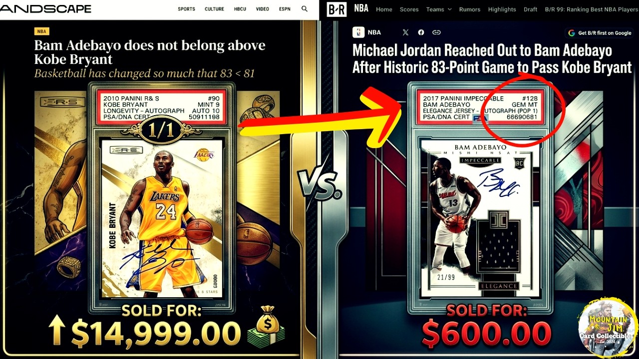 Bam Adebayo's Record-Breaking 83-Point Game! Sports Cards, Origins & Poking The Kobe Bryant Bear!