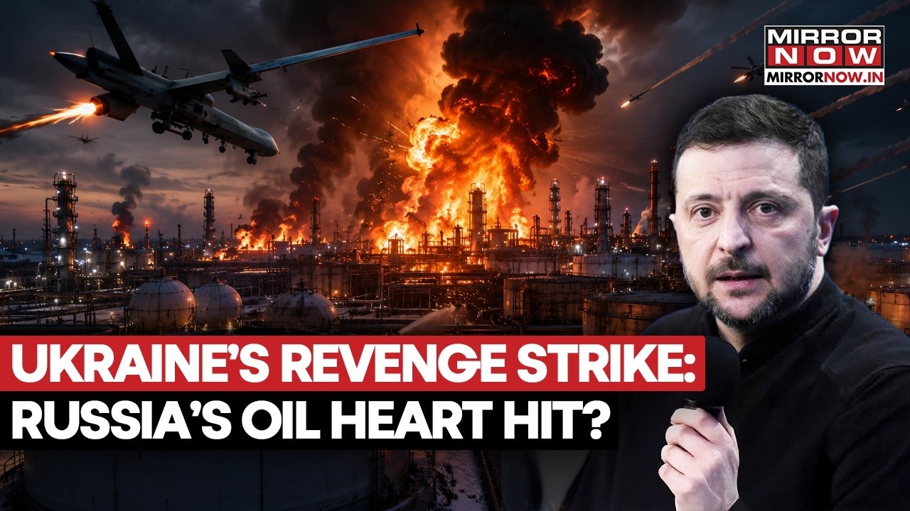 Russia-Ukraine War: Kyiv Strikes Largest Oil Refinery In Drone Strikes, Moscow Hits Back | WATCH