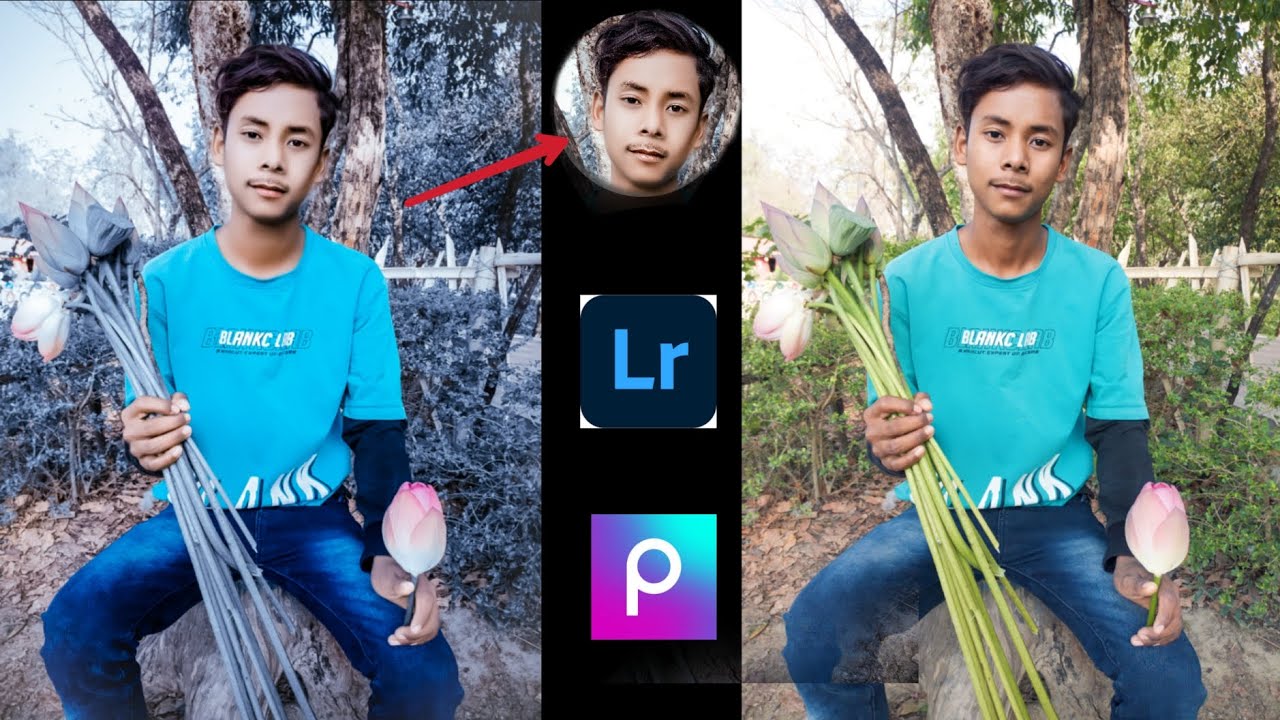 hard face smooth photo editing|Lightroom par photo editing kaise kare|PicsArt tutorial