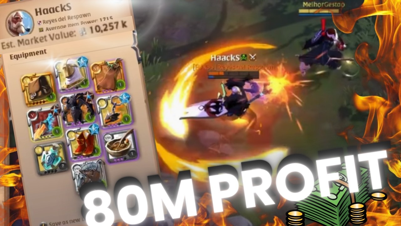 80M Profit ganking session #1 #albiononline