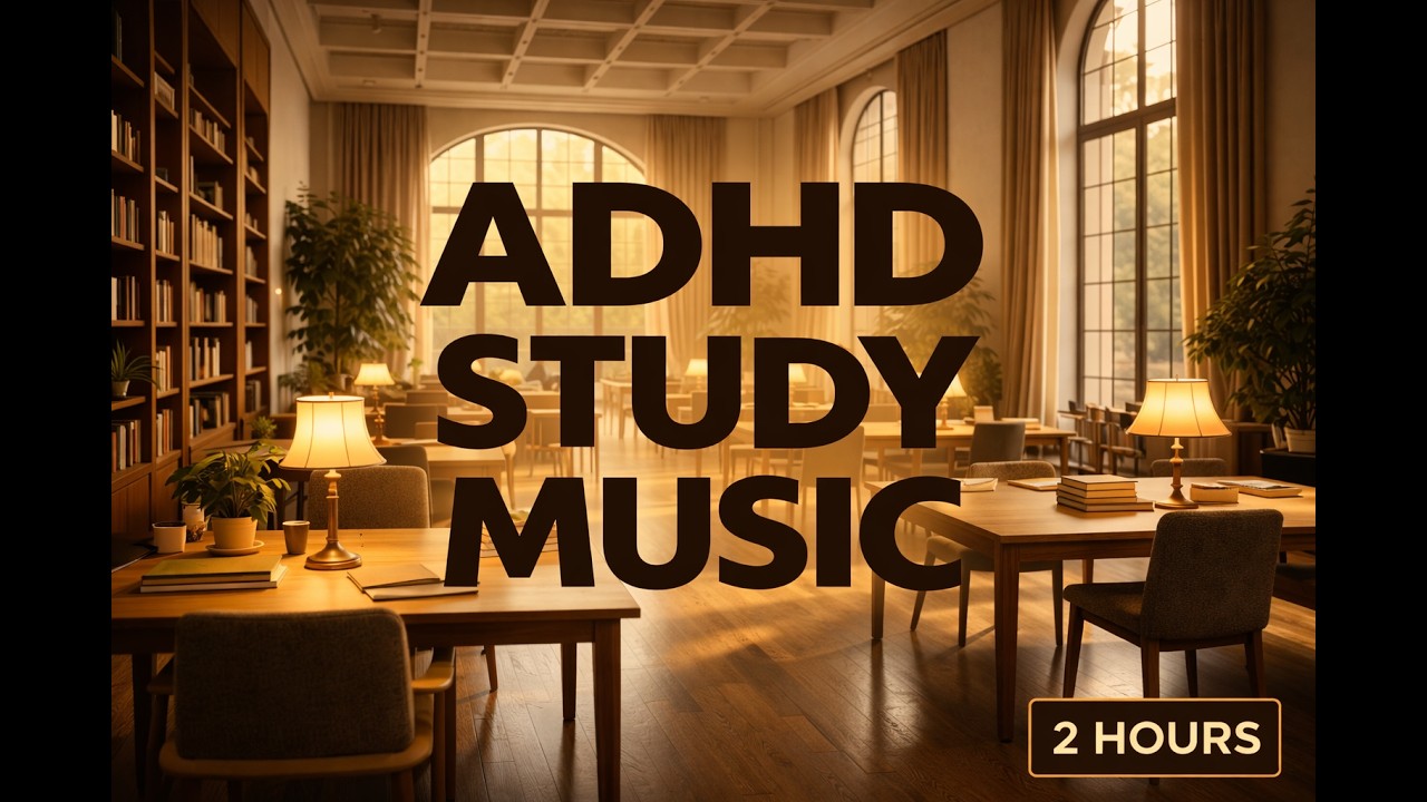ADHD Study Music — Calm Instrumental Focus for Deep Work