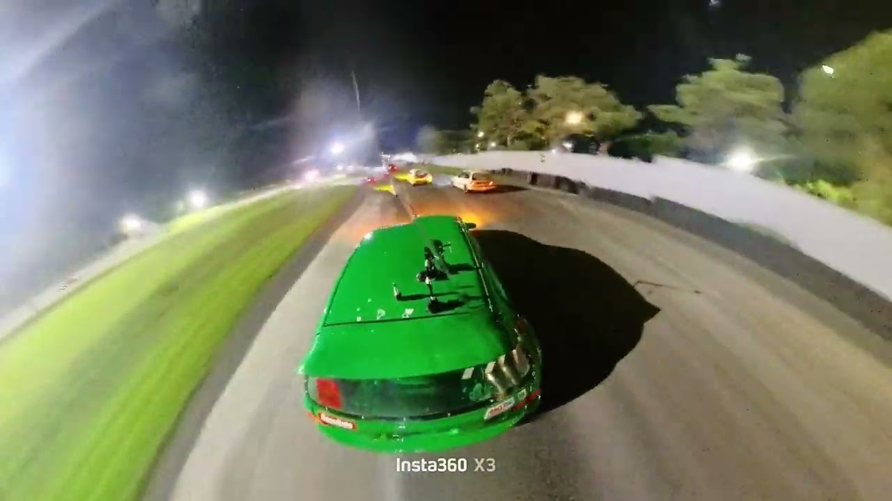 Jeremy Ibarra Turismo Endurance Series 2025 Salida Heat de noche Club Racer. HULK 230 whp.🏁💚🇨🇷