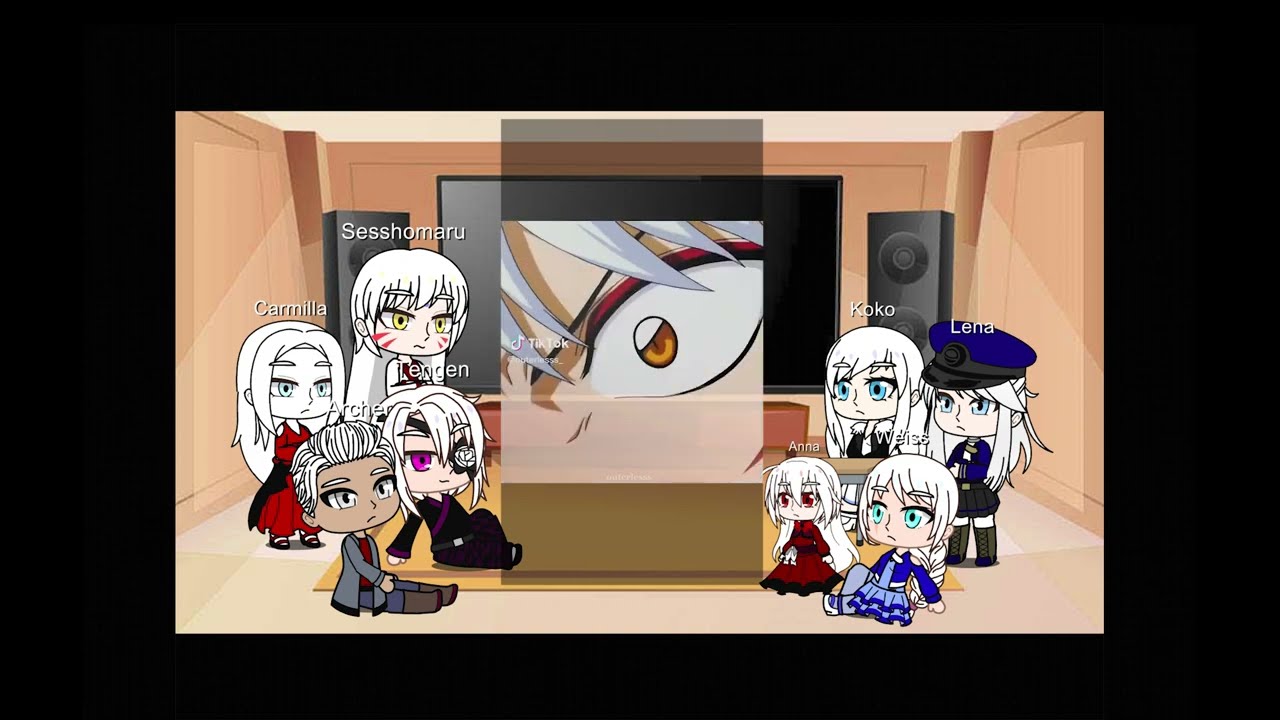 White haired characters react 1/8 (Sesshomaru)