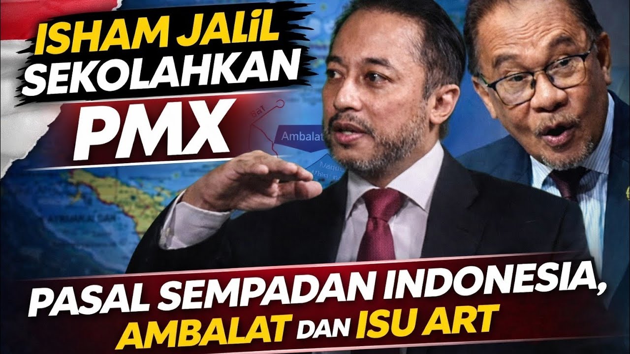 Isham Jalil sekolahkan PMX isu Ambalat, sempadan Indonesia dan ART. Jangan merentan lelebih taw