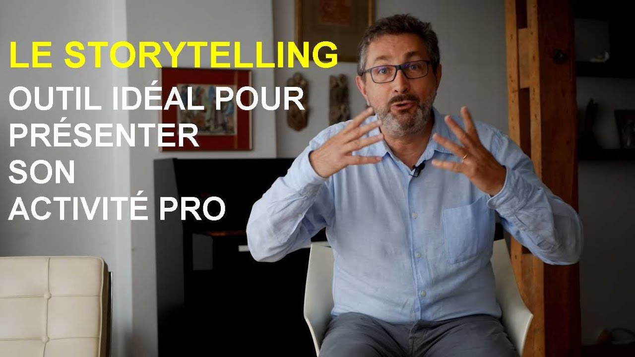 Exemple de réalisation d'un storytelling pour la présentation d'un parcours professionnel.