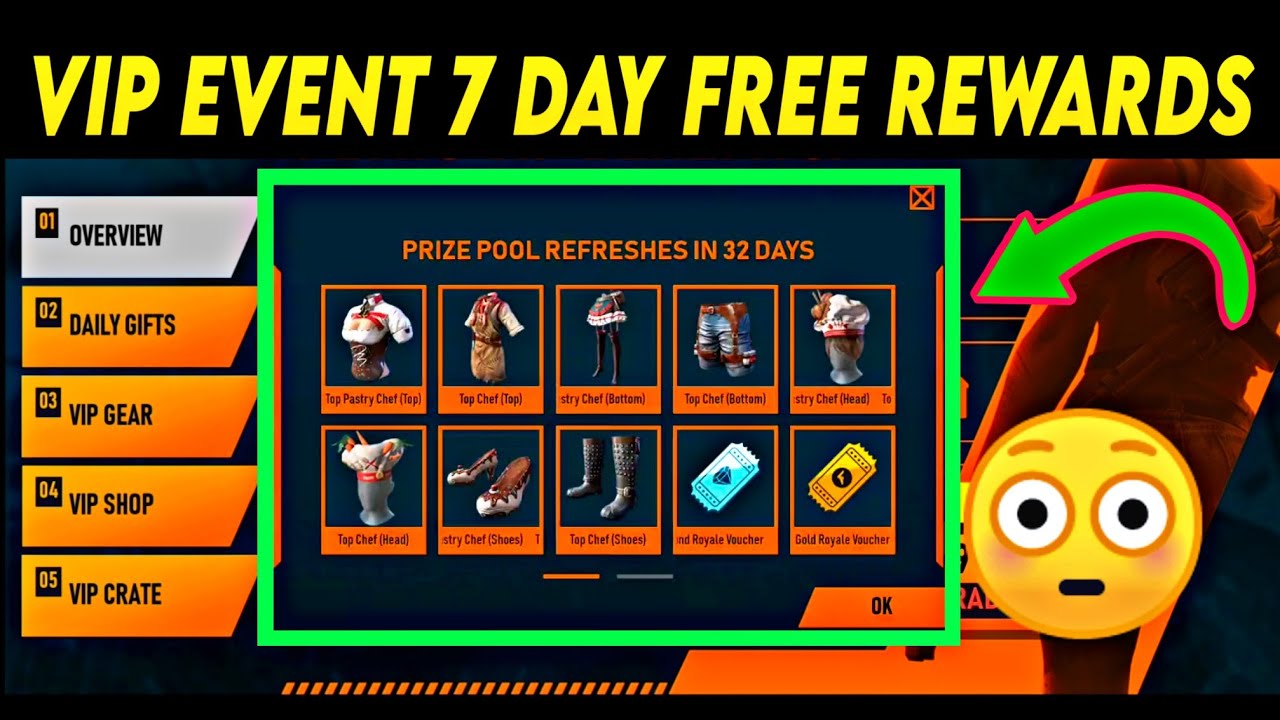 Free Fire Vip Event Full Details || How to Complete VIP event In Free Fire | Free Fire New VIP Event