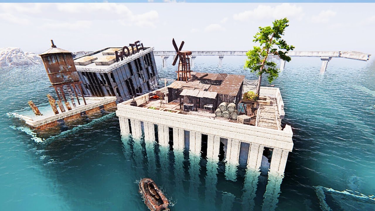 SURVIVAL BASE - Checking out this FLOODED EARTH base builder survival crafting co-op game DAY 4