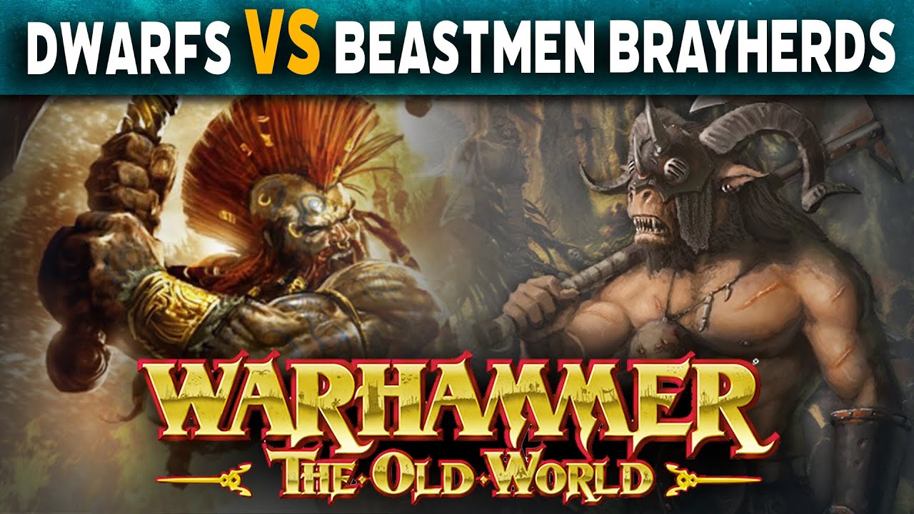 Dwarfen Mountain Holds vs Beastmen Brayherds - Warhammer The Old World Battle Report
