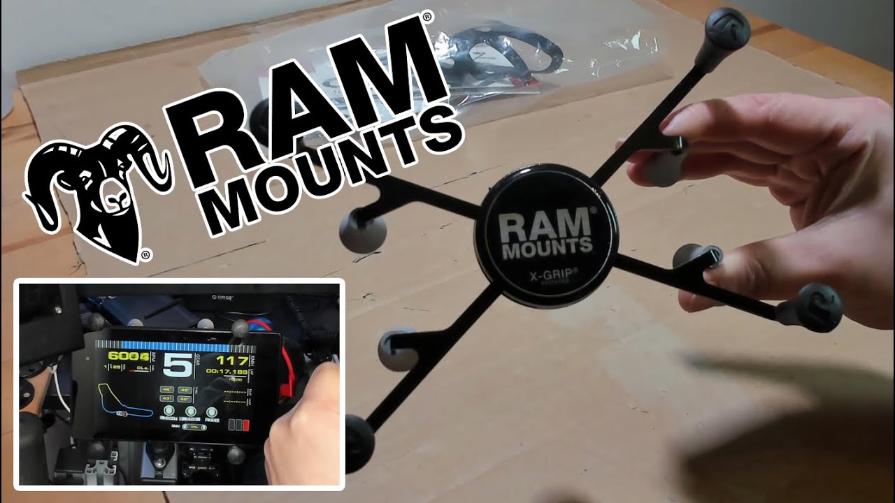 RAM MOUNTS X-Grip Cradle [REVIEW] Mounting a tablet to my sim rig!
