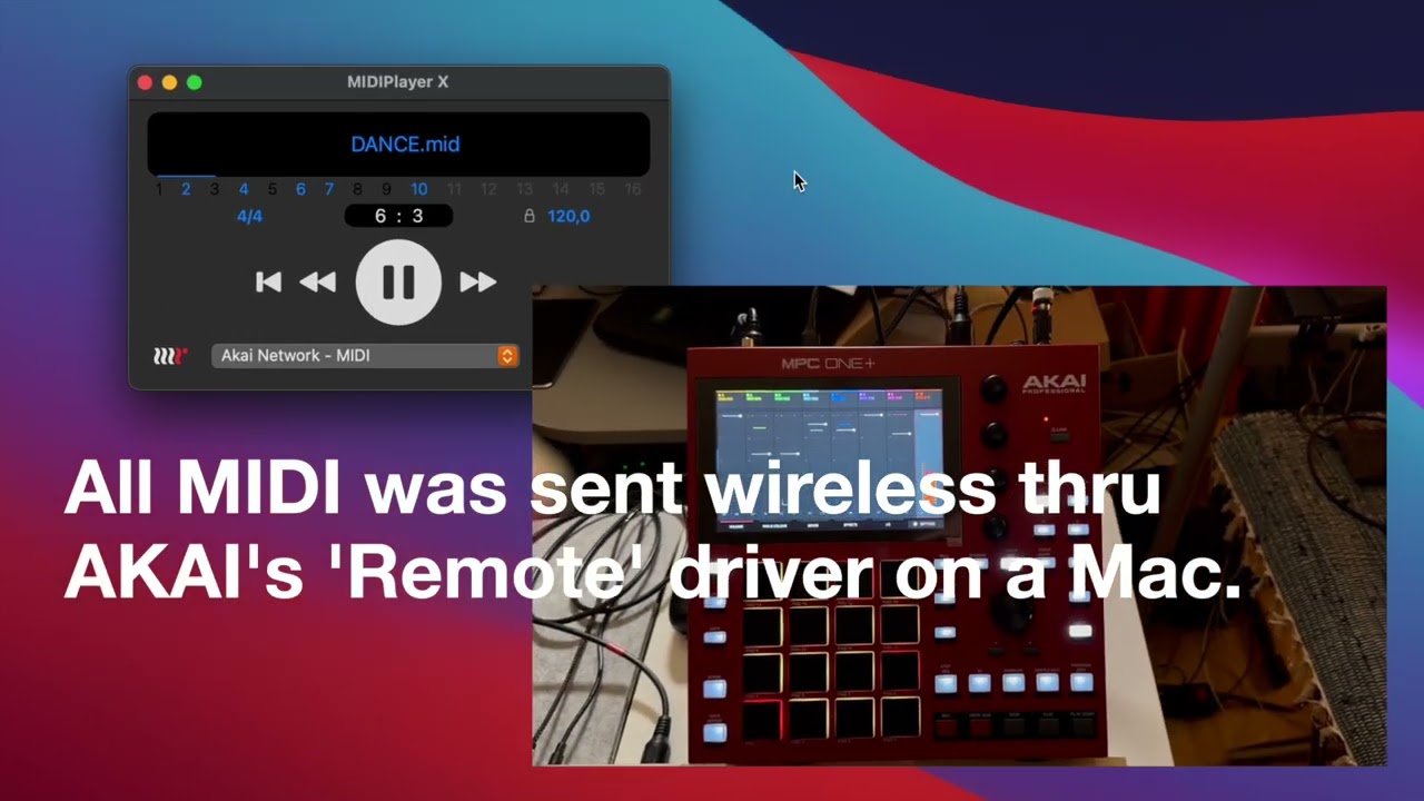 Misusing the AKAI MPC as a wireless network MIDI hub