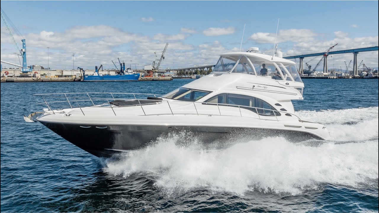 Продано - Sea Ray 550 Sedan Bridge 2005 года выпуска. Полный обзор.