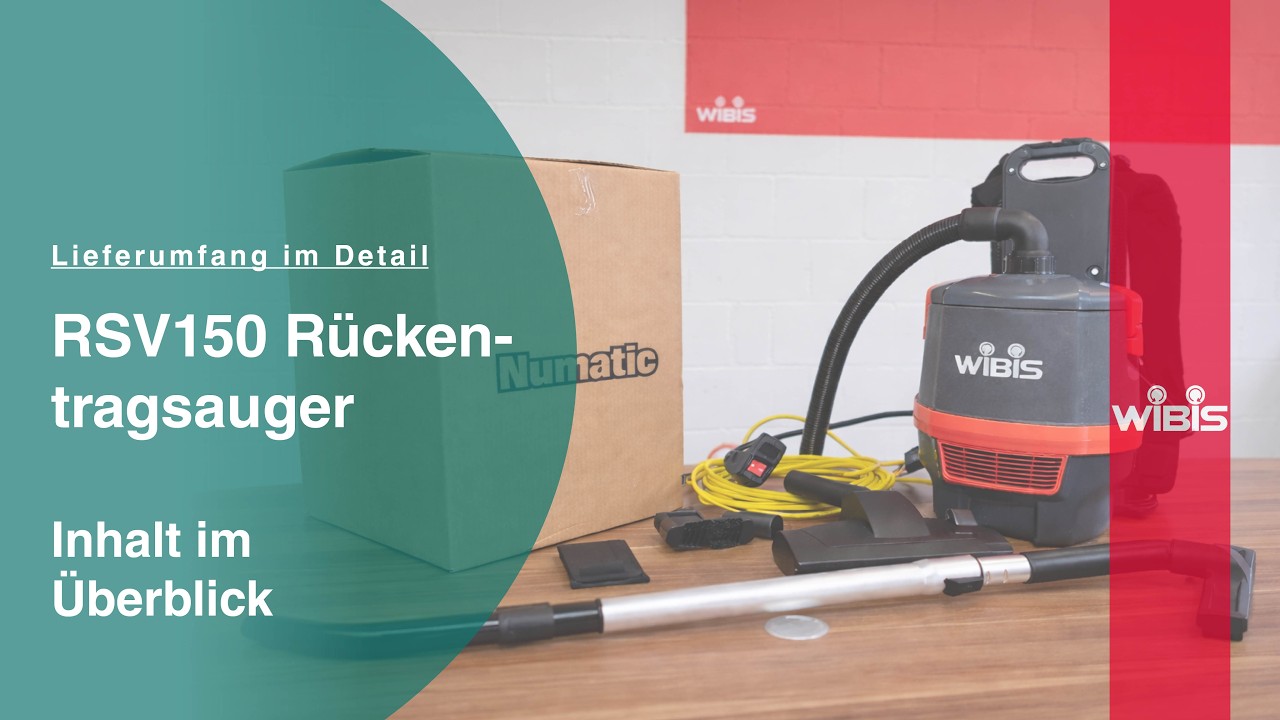 RSV150 Rückentragsauger Liferumfang im Detail das ist alles dabei