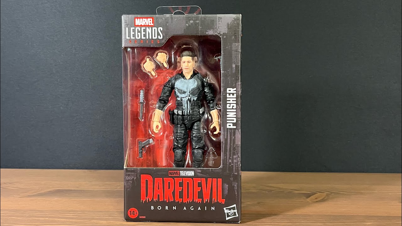 REVIEWING MARVEL LEGENDS PUNISHER FROM DAREDEVIL BORN AGAIN!