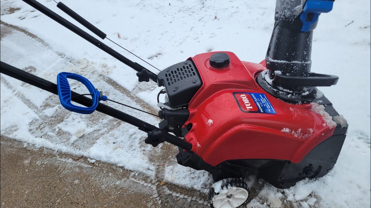 Curbfind Toro 518 snowblower surprising results on first test and use after carb replacement.