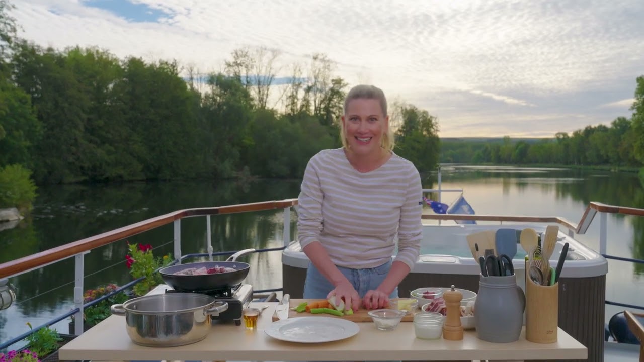 Everyday Gourmet with Justine Schofield Featuring Hotel Barge La Belle Epoque | Boeuf Bourguignon