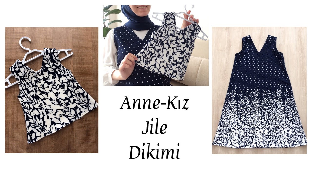 PRATİK ANNE - KIZ JİLE DİKİMİ | 1 METRE KUMAŞ AL GEL 🤩 | Saadet Yalvaç