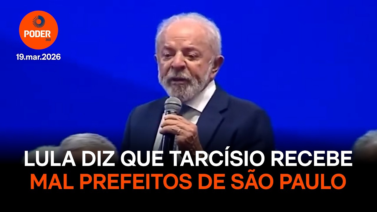 Lula diz que Tarcísio recebe mal prefeitos de São Paulo