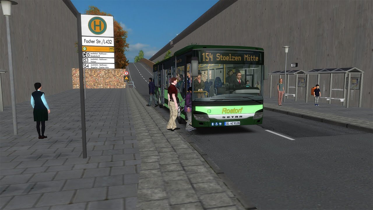 OMSI2 Ahlheim V5 Line 154 (Ahlheim Hbf -  Stoelzen Mitte)