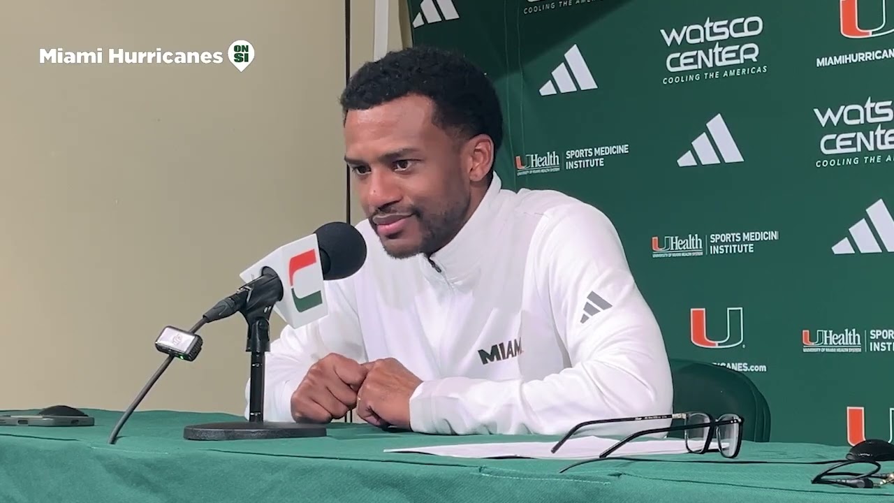 Miami Head Coach Jai Lucas After Regular Season Finally against Louisville