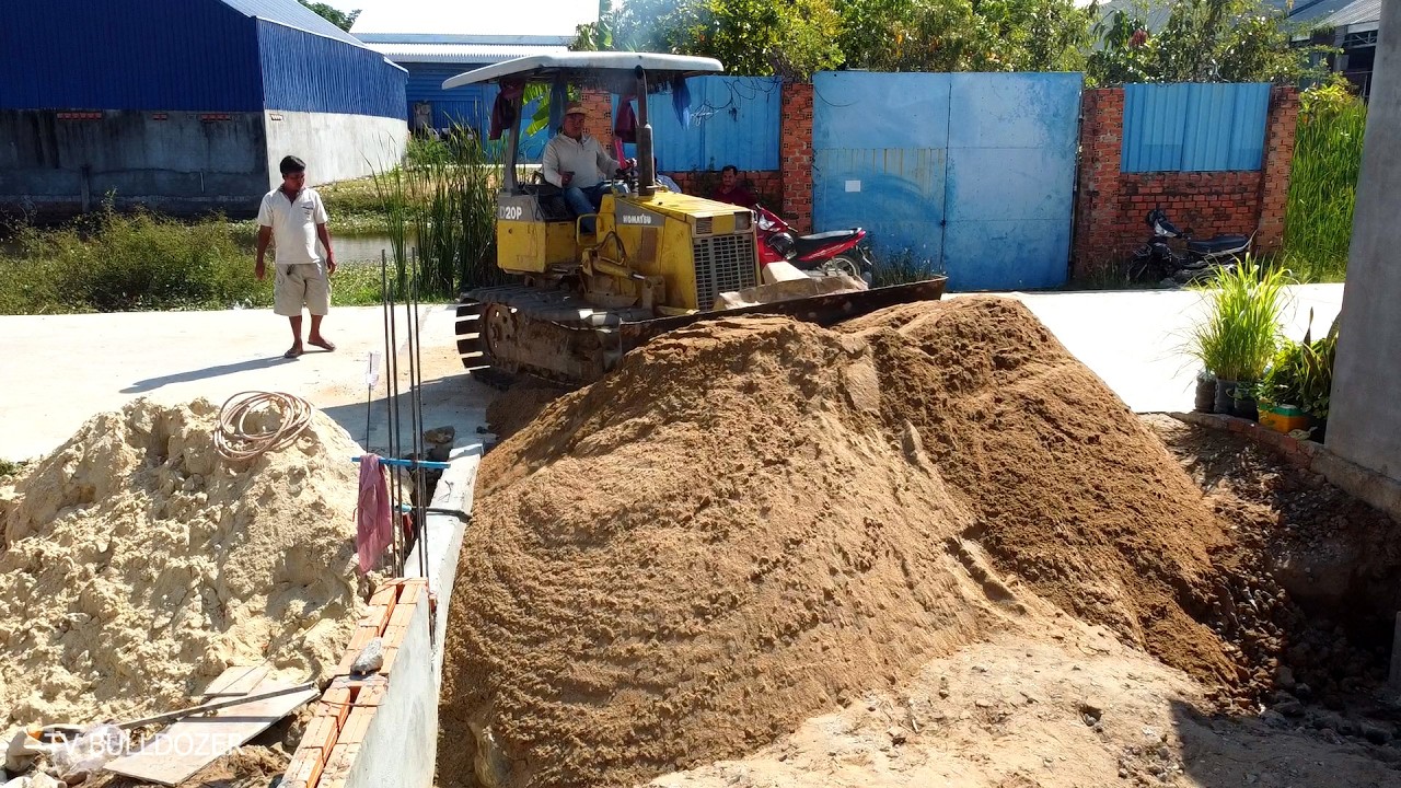 Amazing 100% Complete Job LANDFILL Remove Foundation By D20P Dozer Pushing Sand, 5Ton Truckload Sand