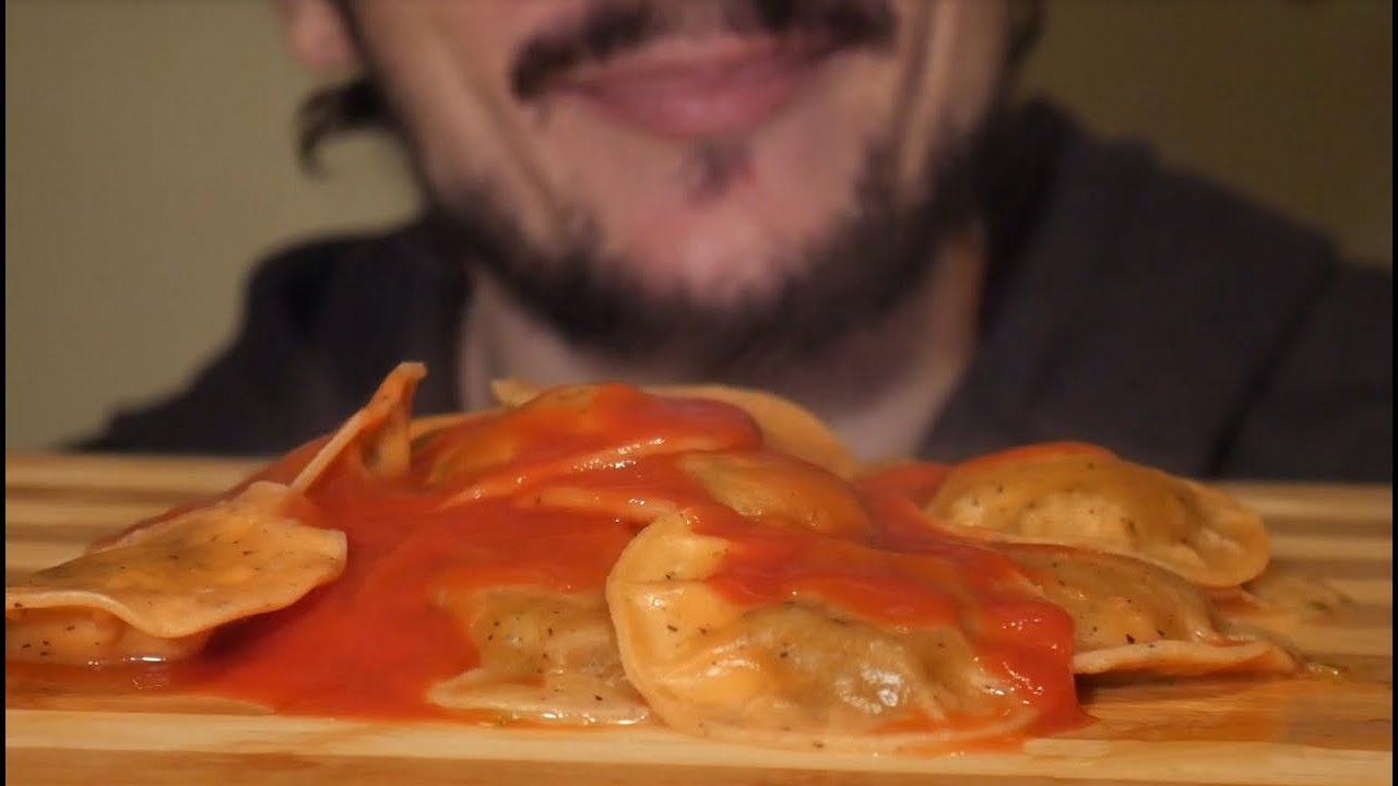 ASMR ITA | PASTA MEDAGLIONI AL SUGO RIPIENI AL PESTO LIDL EATING SHOW ITALIANO *MUKBANG ITA CIBO