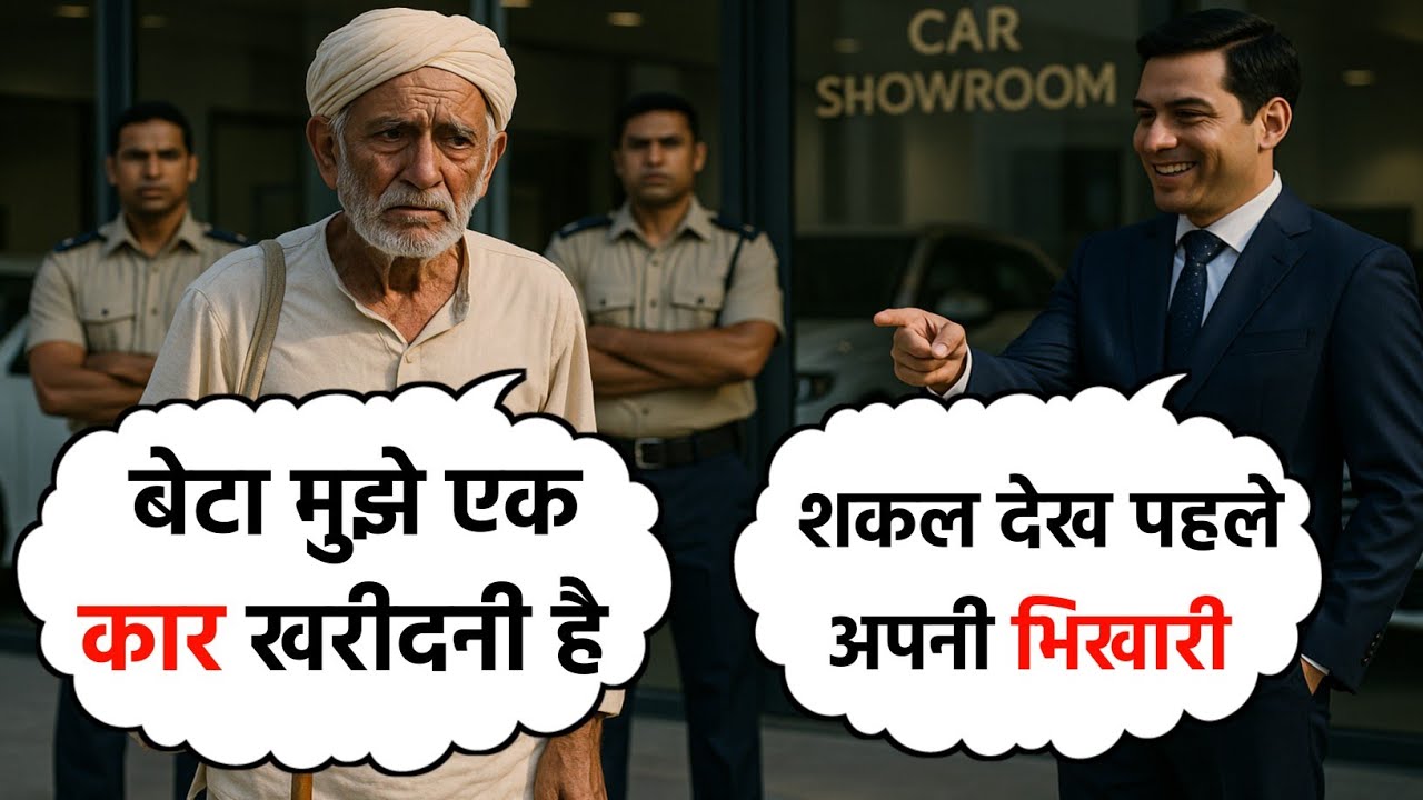 जब कार शोरूम के मालिक साधारण आदमी बनकर शोरूम गए, मैनेजर ने धक्के मारकर बाहर निकाला #emotional story