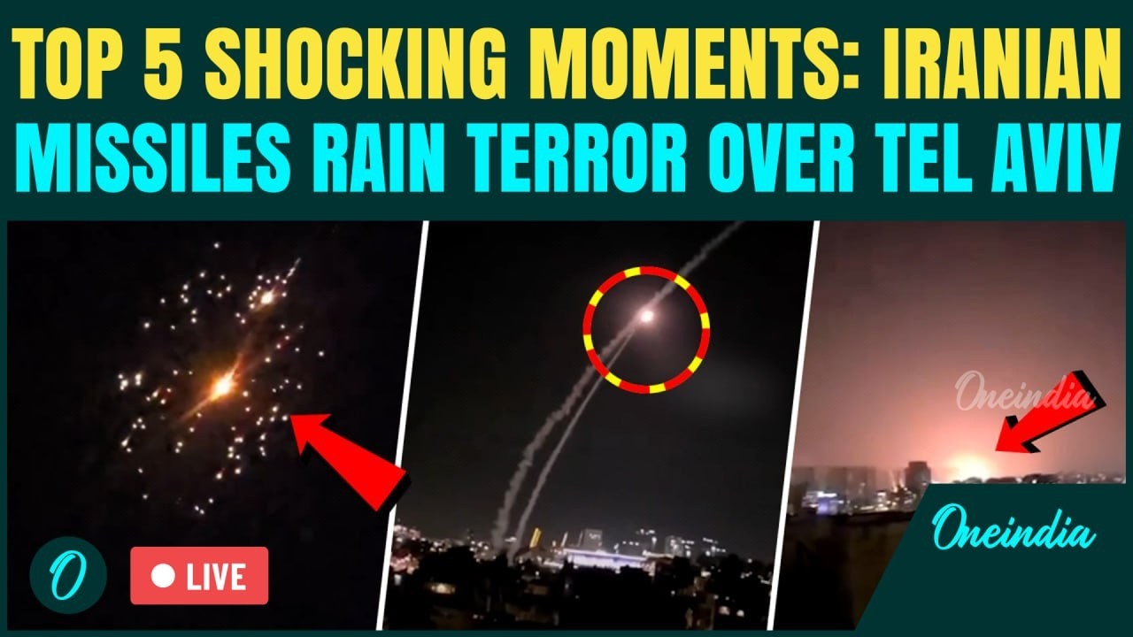 Iran LIVE: Iran’s BALLISTIC MISSILES Rain On Tel Aviv — TOP 5 Raw Aftermath Moments CAUGHT On Camera