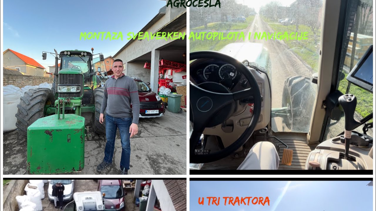 Ugradnja i proba navigacije i autopilota sveaverken (agrocesla) u tri traktora