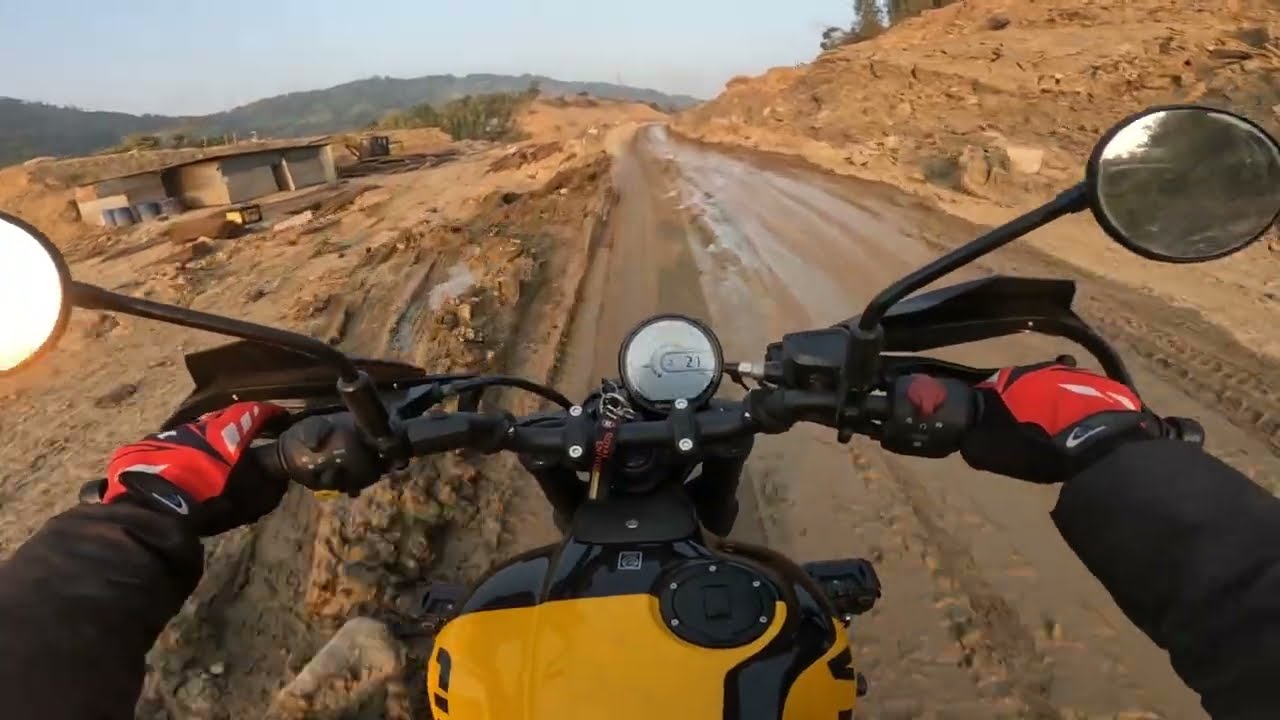 Guerrilla 450 Off-Roading test video | suspension + stability test Ride #royalenfield #guerrilla450