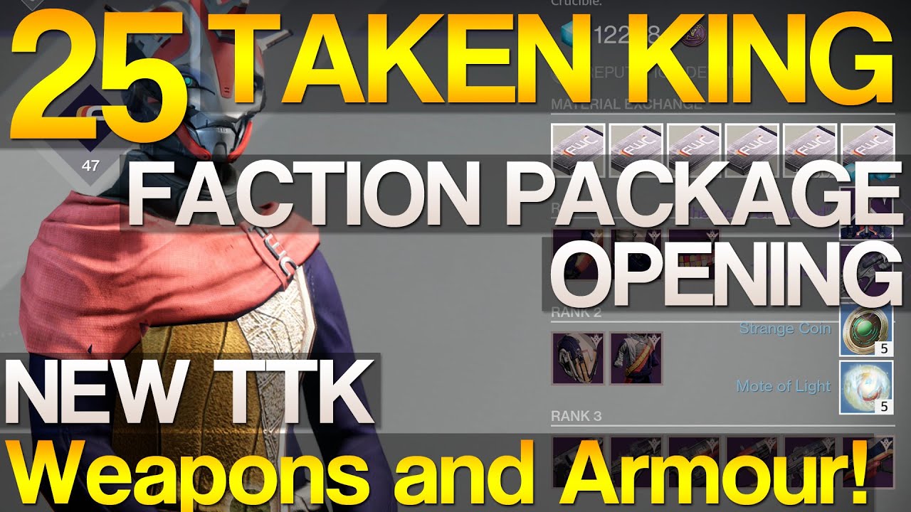 Destiny: 25 TTK Faction Packages Opening - I got the FWC ship!!!