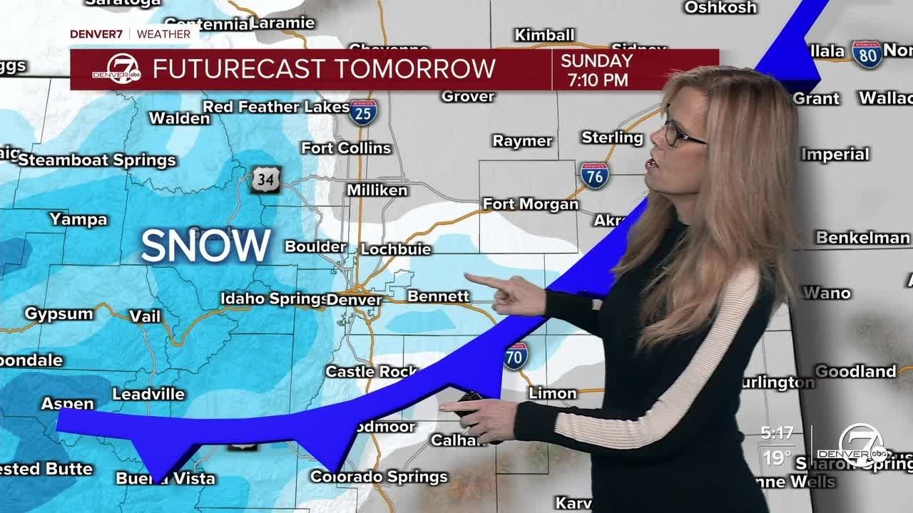 More snow on the way for metro Denver on Sunday