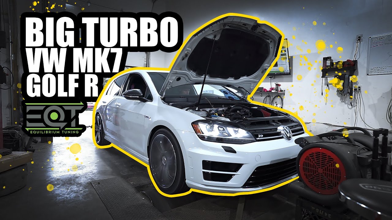 MK7 Golf R с EQT Vortex Turbo и множеством улучшений на динамометре