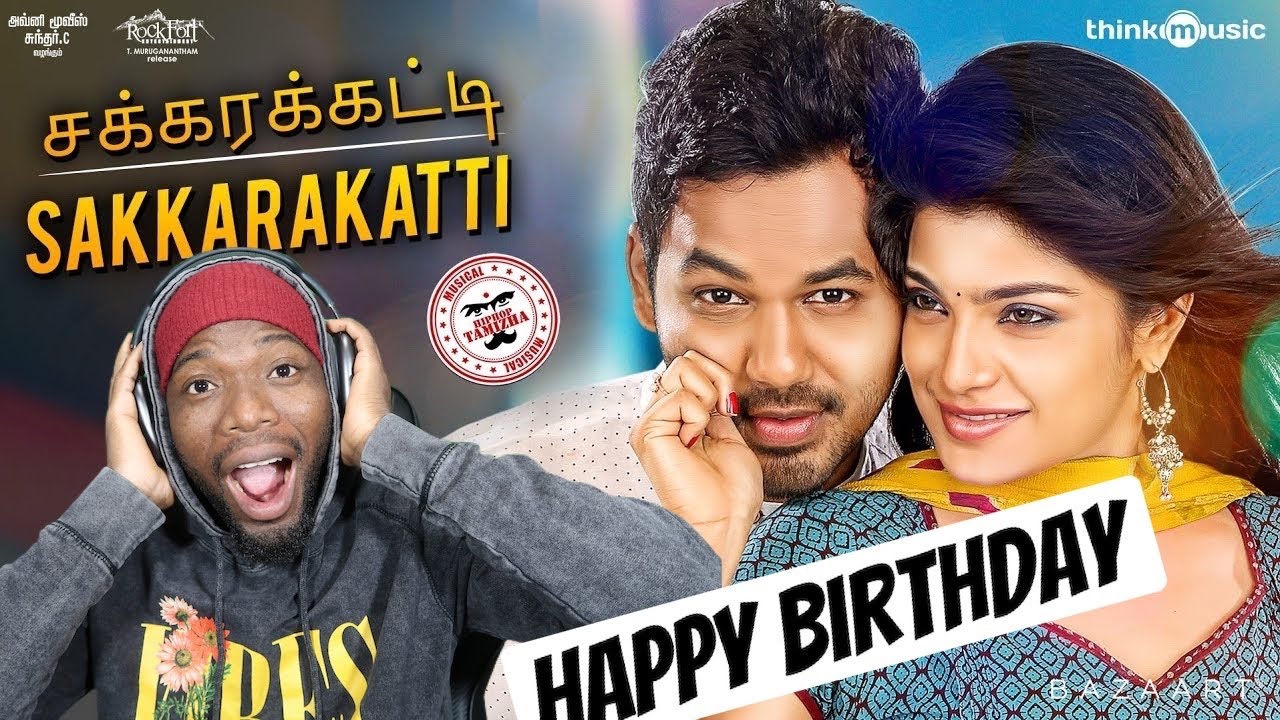 Meesaya Murukku Songs | Sakkarakatti Video Song | Hiphop Tamizha, Aathmika, Vivek (REACTION)