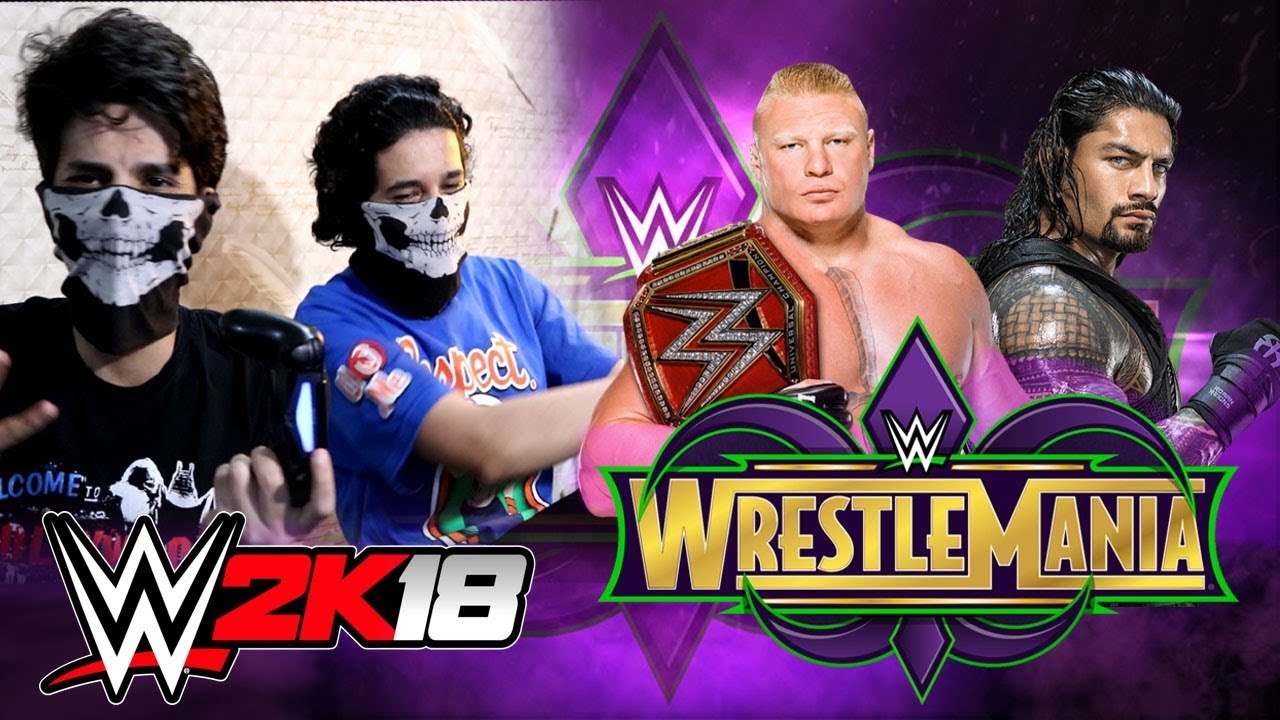 راسلمينيا بروك ليسنر ضد رومان رينز 2018 |  WWE2K18