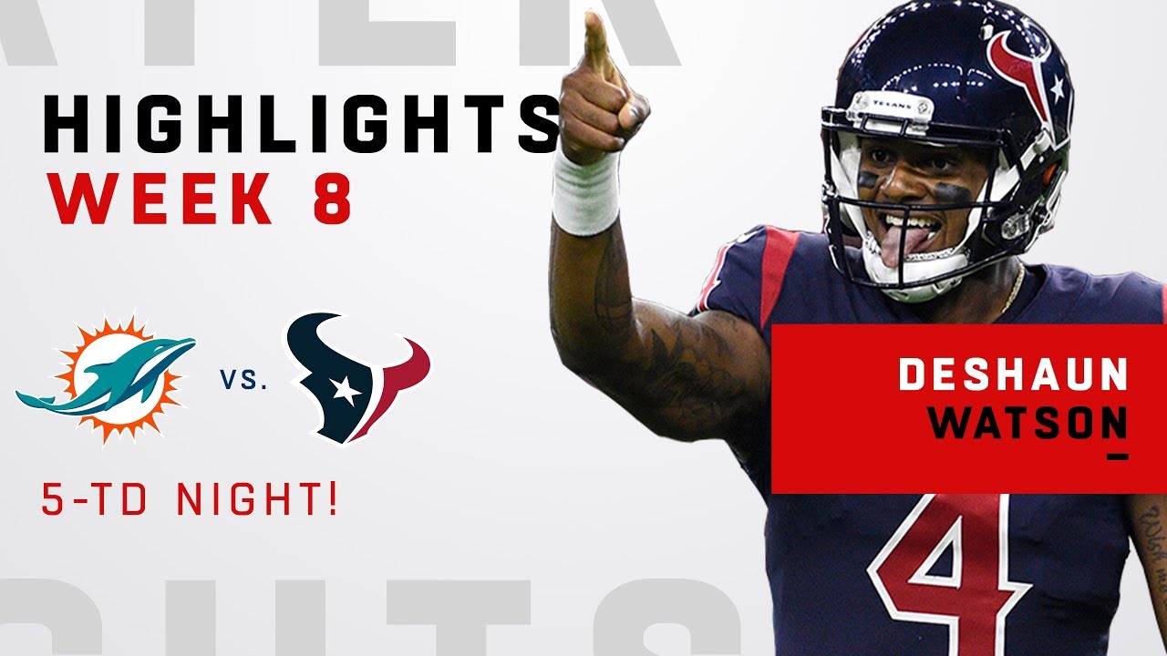 Deshaun Watson's 5 TD Game vs. Miami!