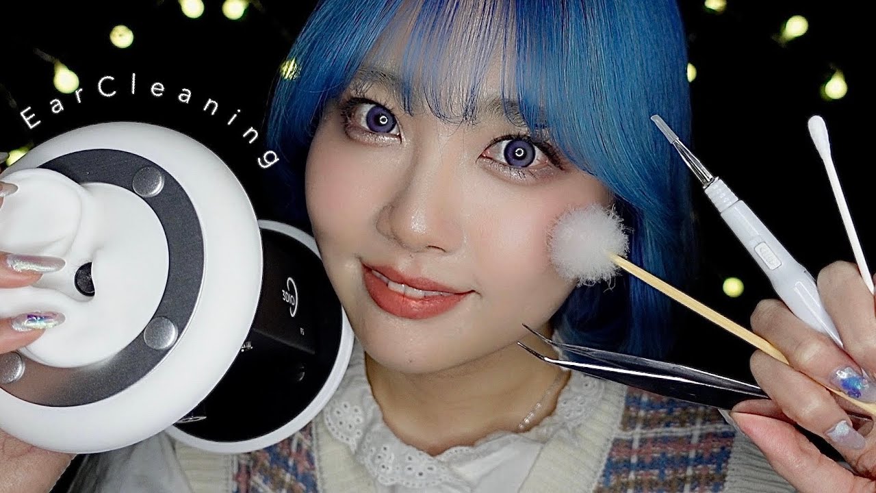 [Субтитр]ASMR Чистка ушей для глубокого сна😴