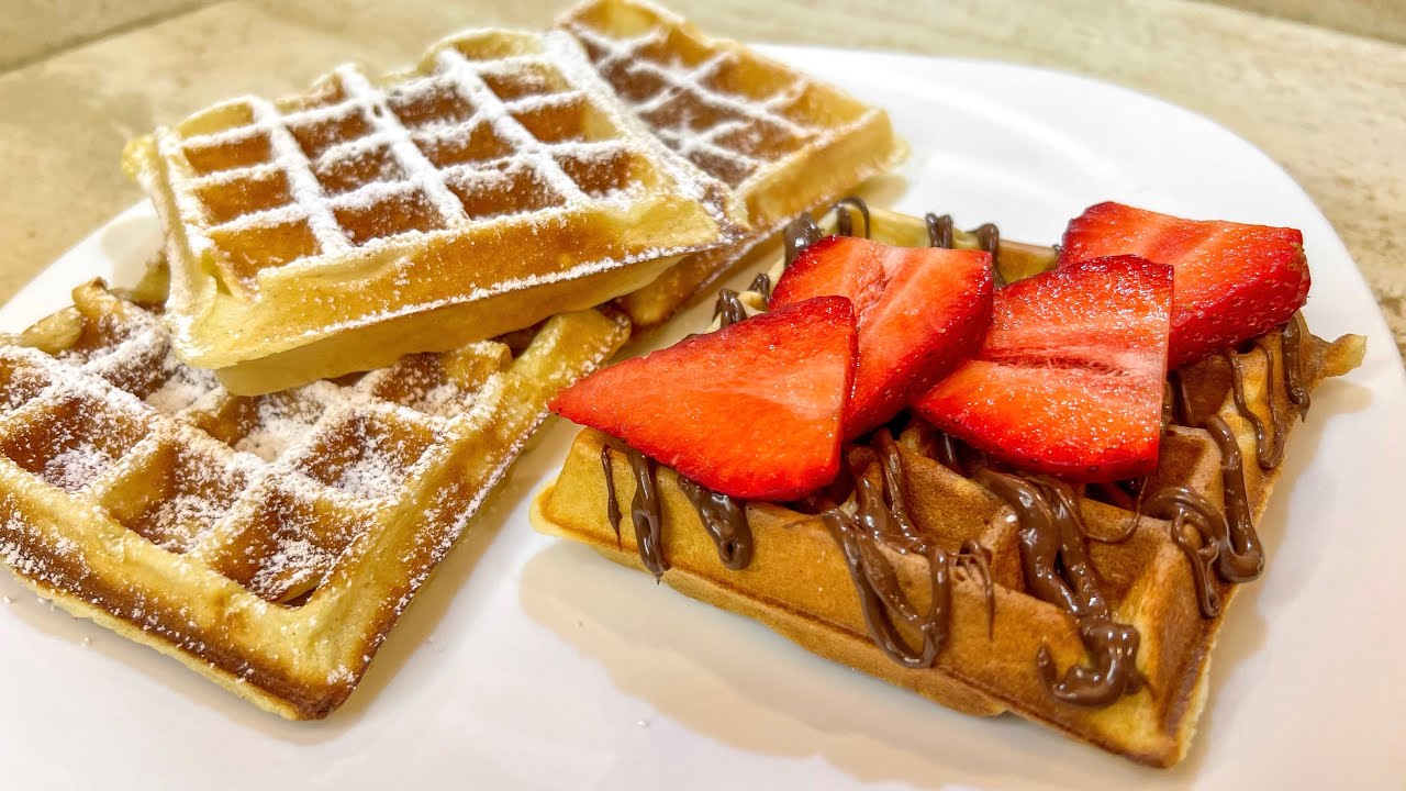 WAFFLES 🧇 Ricetta originale belga 🇧🇪 senza glutine e senza lattosio || Francy’s Bakery