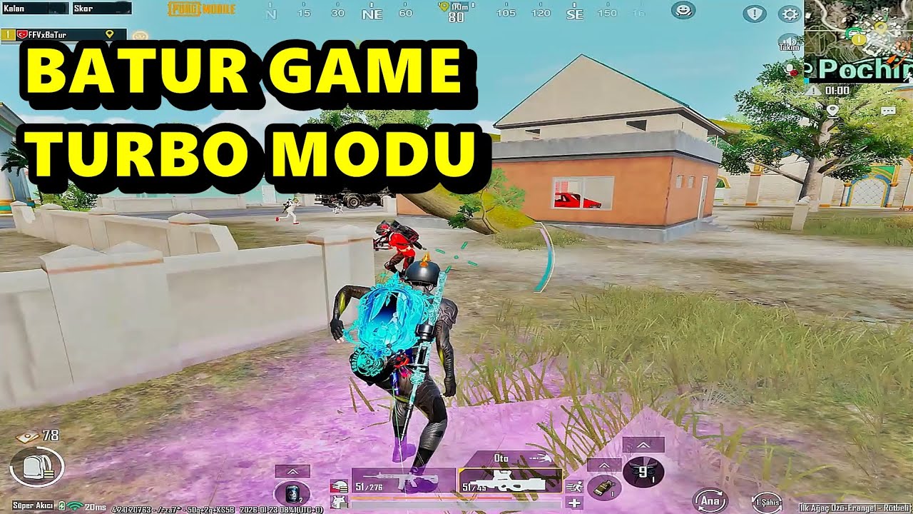 TURBO BATUR ! EFSANE MA&Ccedil;  BATUR GAME SOLO SQUAD PUBG MOBİLE
