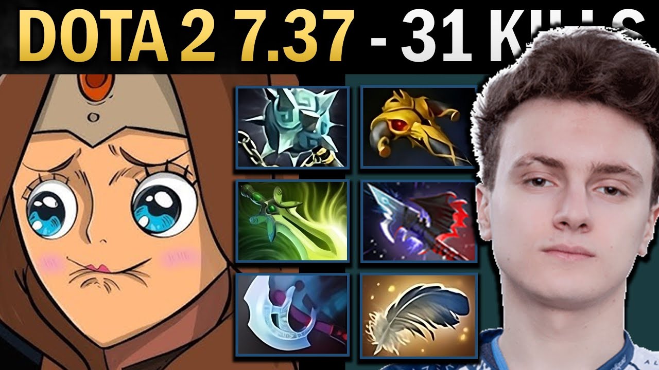 Mirana Gameplay Miracle with 31 Kills and Gleipnir - Dota 7.37