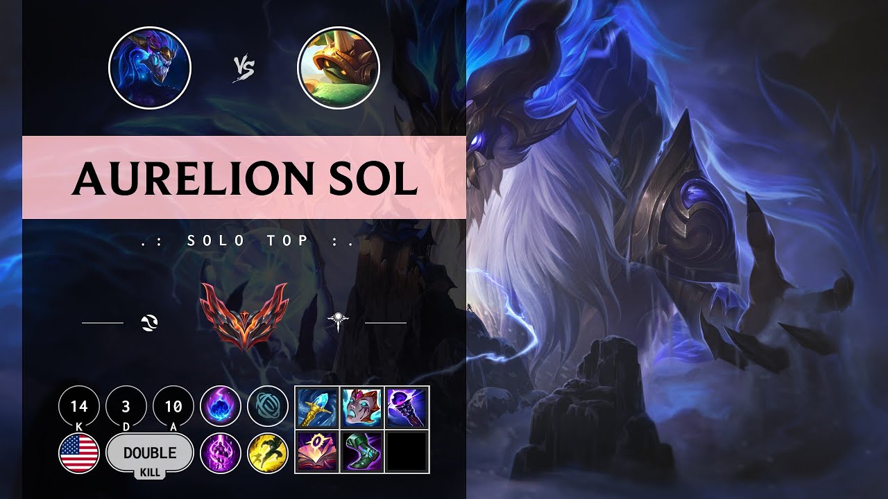 Aurelion Sol Top vs Rammus - NA Grandmaster Patch 14.9