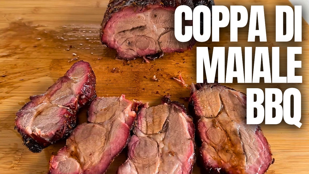 🔥ARROSTO DI COPPA DI MAIALE AL BARBECUE: Tenero, Succoso e Affumicato alla Perfezione!🍖
