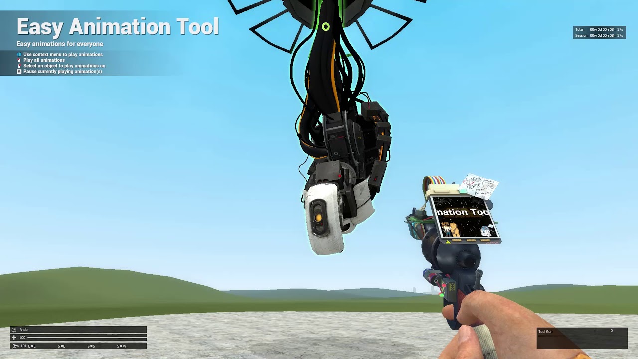 Messing around with GLaDOS and the easy animation tool (GMod)
