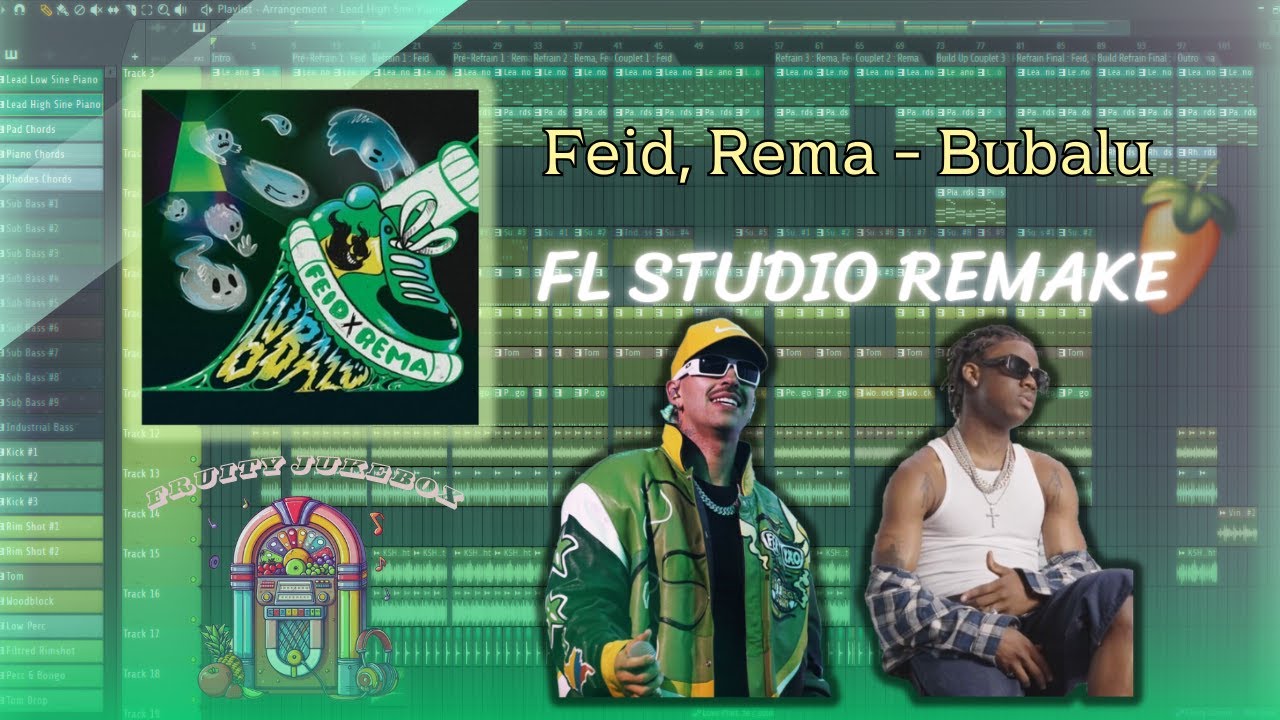 Feid, Rema - Bubalu (FL Studio Remake) | Instrumental 🍬